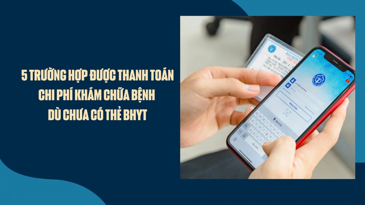 5 trường hợp được thanh toán chi phí khám chữa bệnh dù chưa có thẻ BHYT