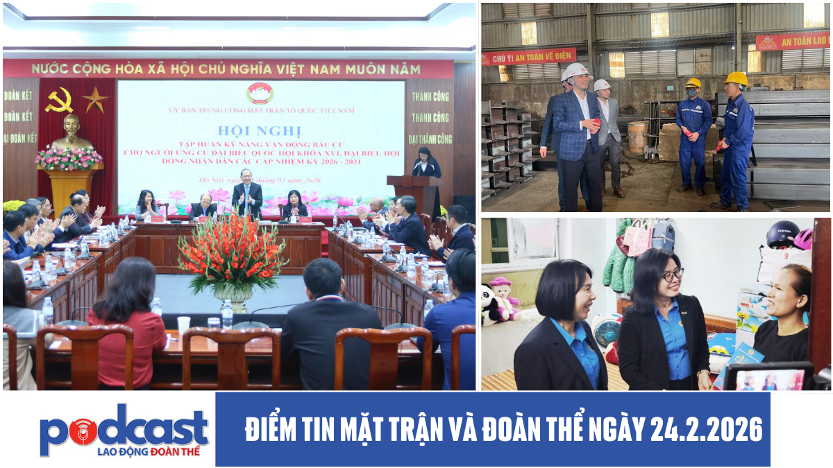 Điểm tin Mặt trận và Đoàn thể ngày 24.2.2026