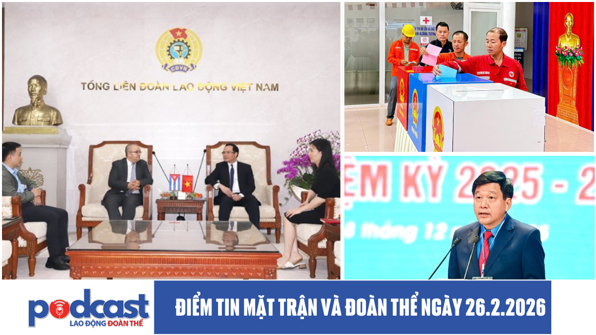 Điểm tin Mặt trận và Đoàn thể ngày 26.2.2026