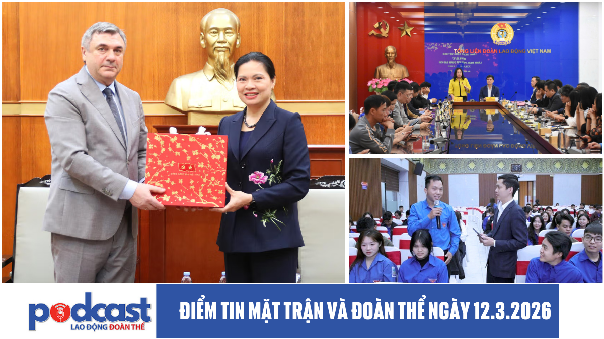 Điểm tin Mặt trận và Đoàn thể ngày 12.3.2026