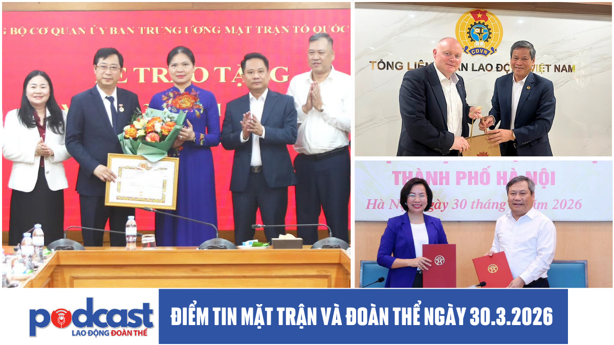 Điểm tin Mặt trận và Đoàn thể ngày 30.3.2026