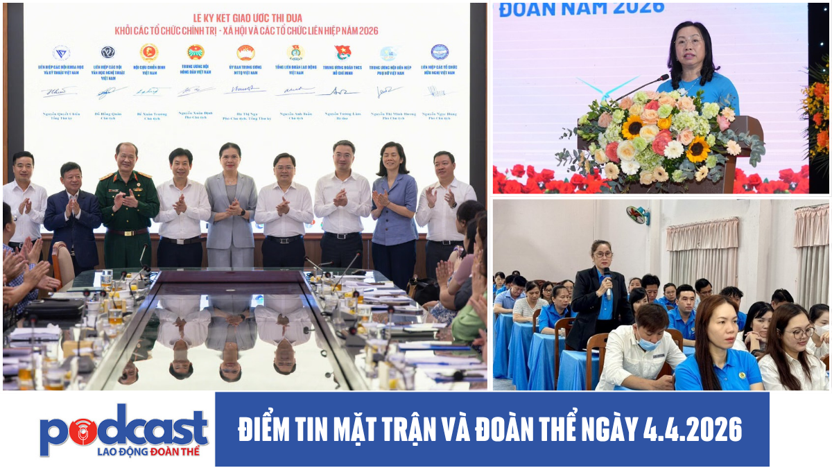 Điểm tin Mặt trận và Đoàn thể ngày 4.4.2026