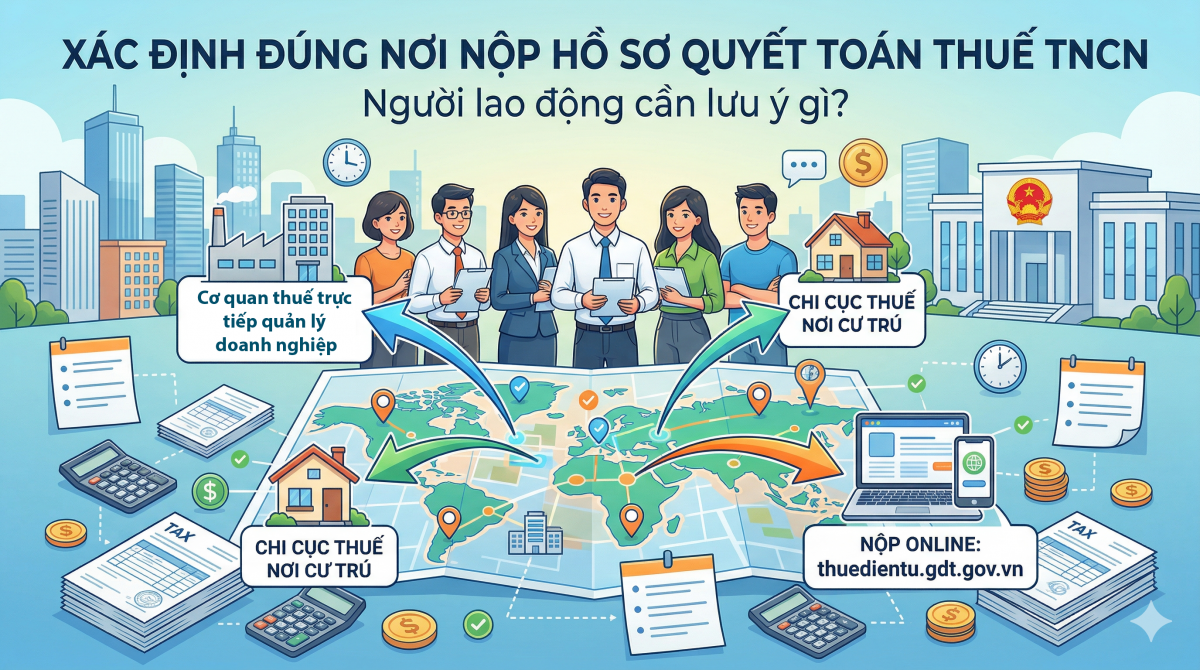 Xác định đúng nơi nộp hồ sơ quyết toán thuế TNCN: Người lao động cần lưu ý gì?