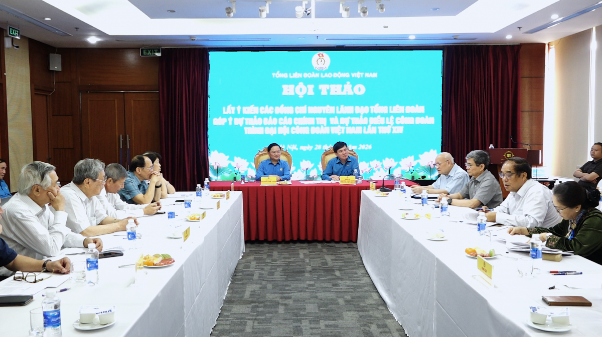 Nguyên lãnh đạo Tổng Liên đoàn góp ý dự thảo văn kiện Hướng tới Đại hội XIV Công đoàn Việt Nam