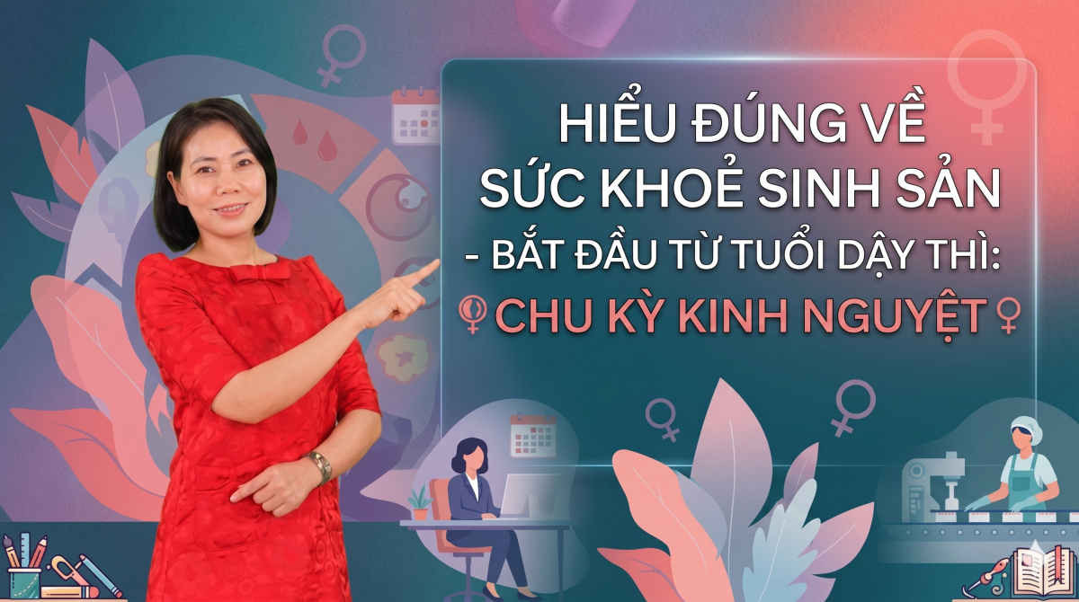 Hiểu đúng về sức khỏe sinh sản – bắt đầu từ tuổi dậy thì: Chu kỳ kinh nguyệt
